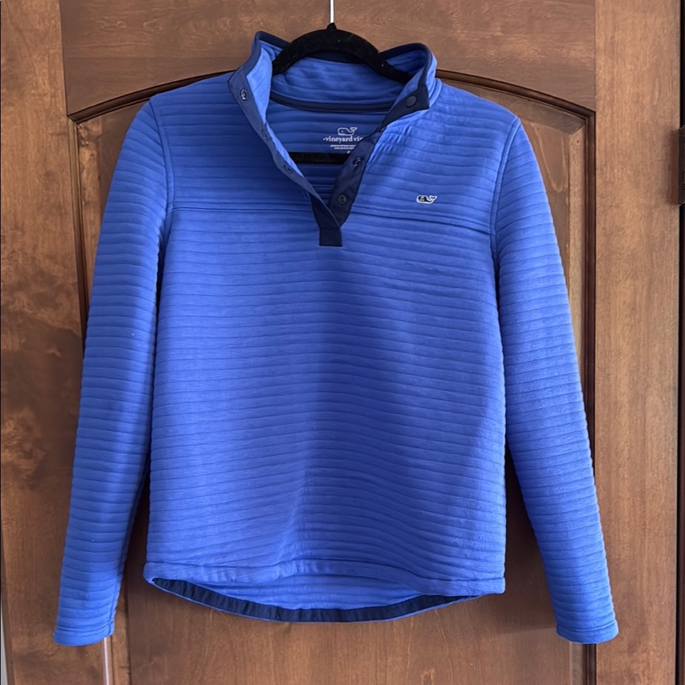 Vineyard Vines Navy Blue Quarter snap